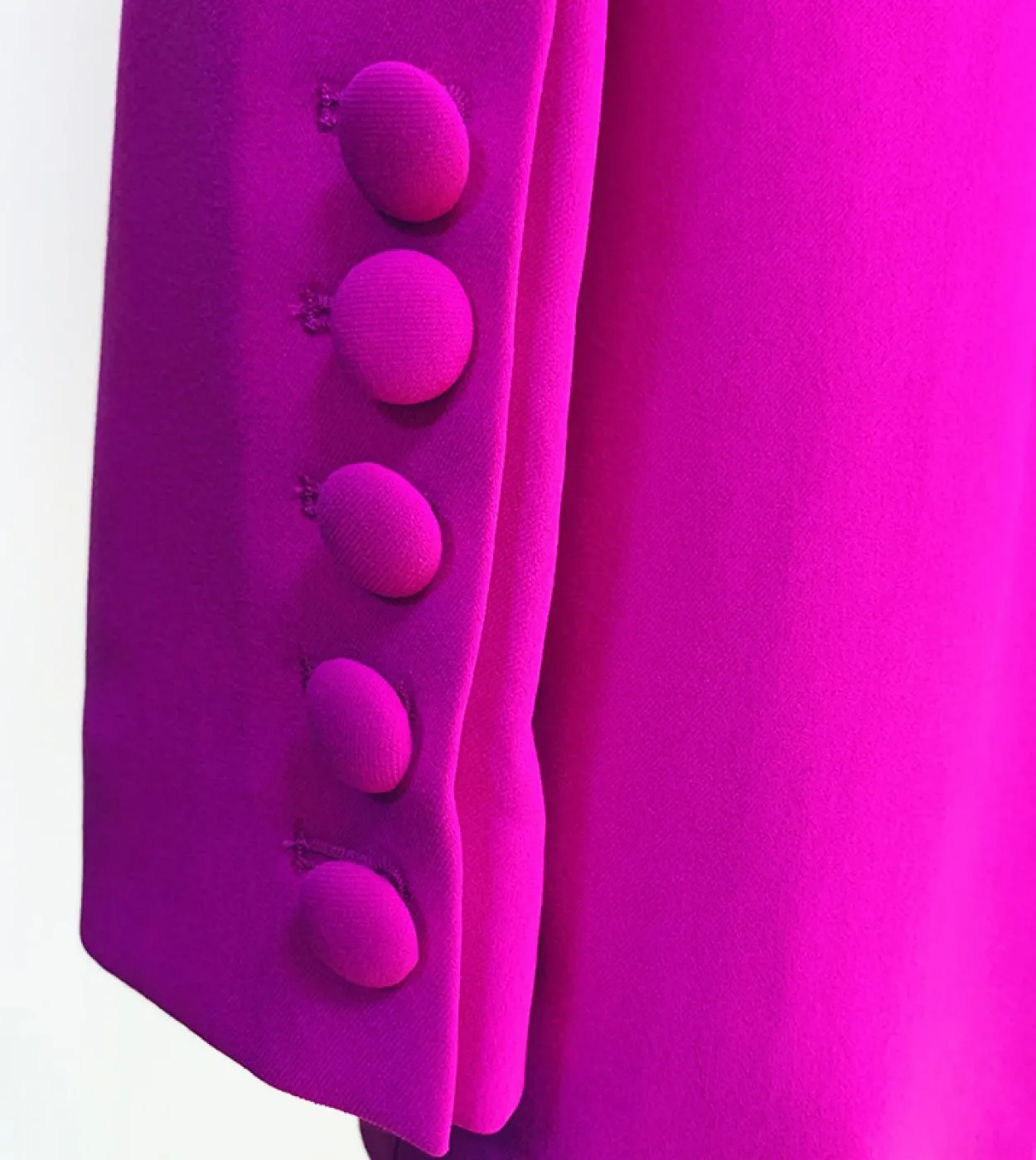 Completi da donna Blazer Pantalone Completi da due pezzi Viola Ufficio da donna Business Pantaloni svasati a bottone singolo Bla