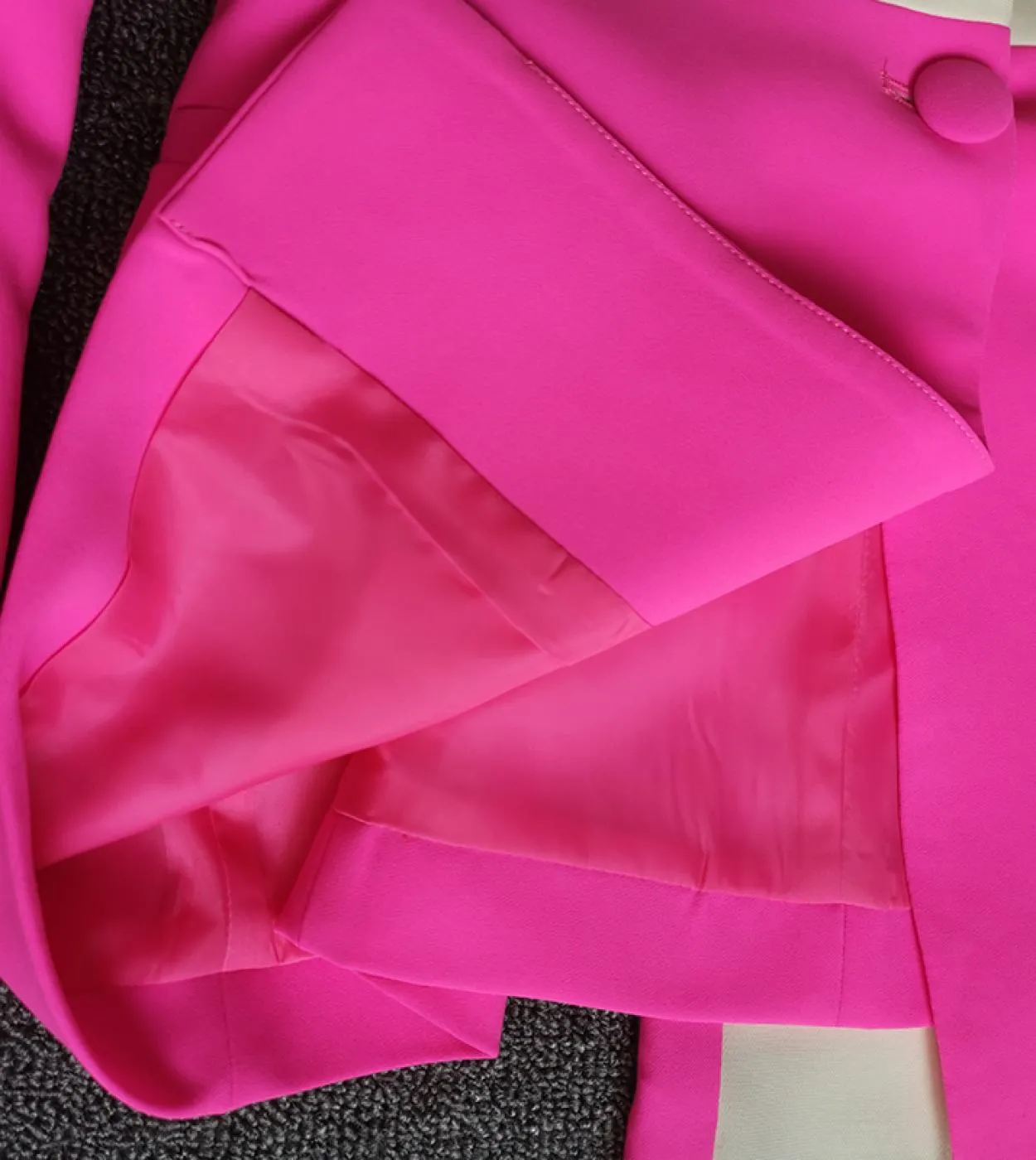Completi da donna Blazer Pantalone Completi da due pezzi Viola Ufficio da donna Business Pantaloni svasati a bottone singolo Bla