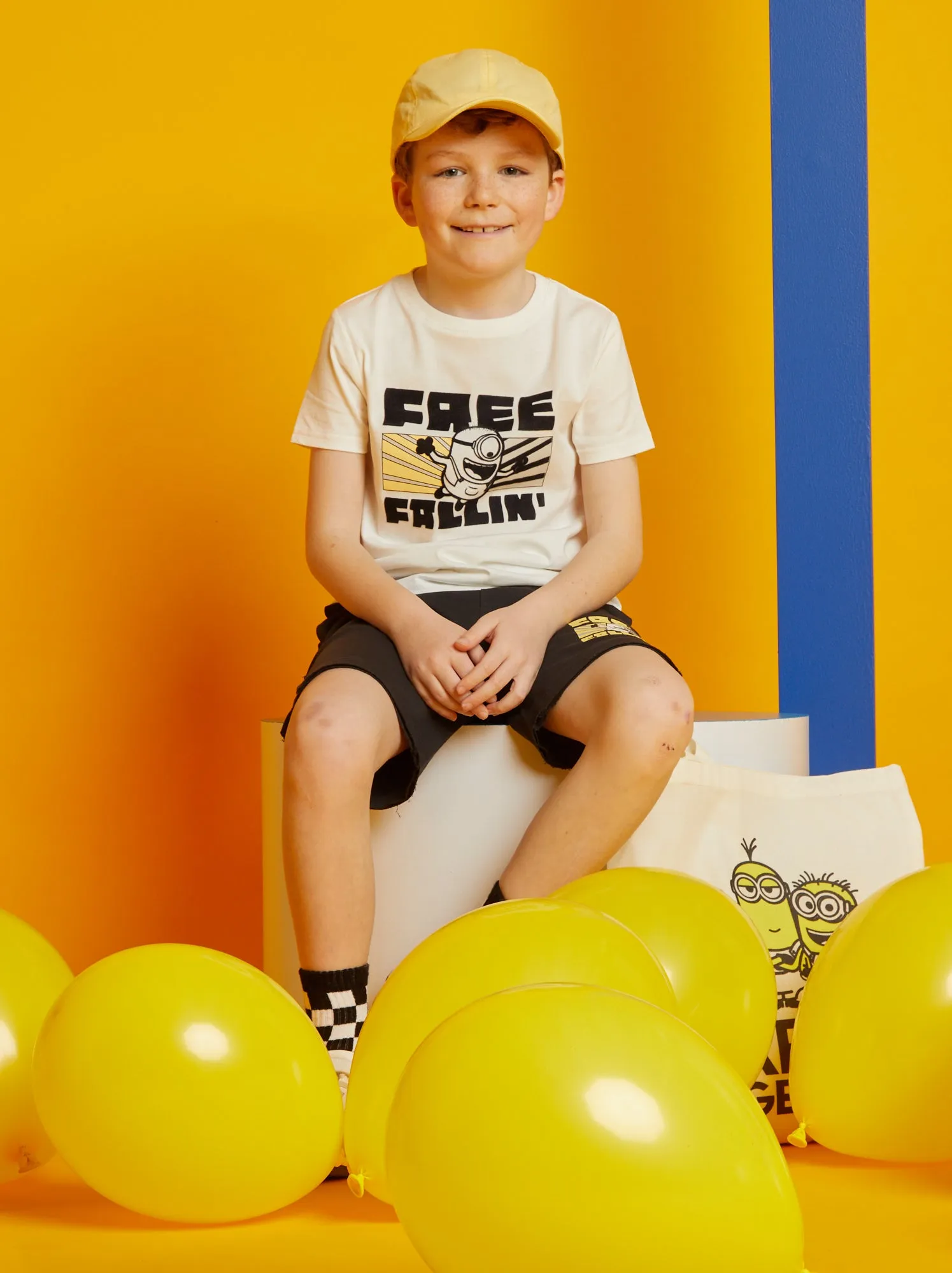 Completo in jersey 'I Minions' 2 pezzi - BIANCO