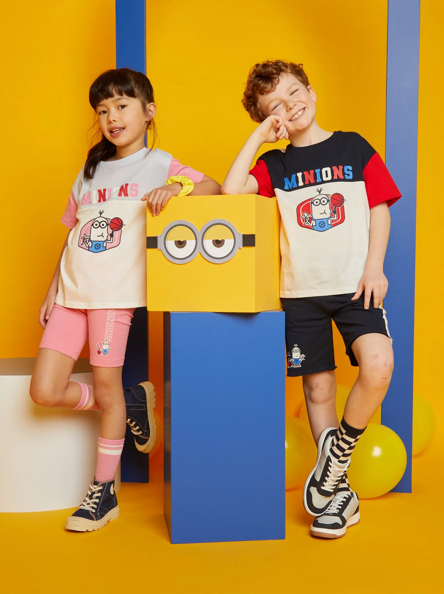 Completo in jersey 'I Minions' 2 pezzi - BLU