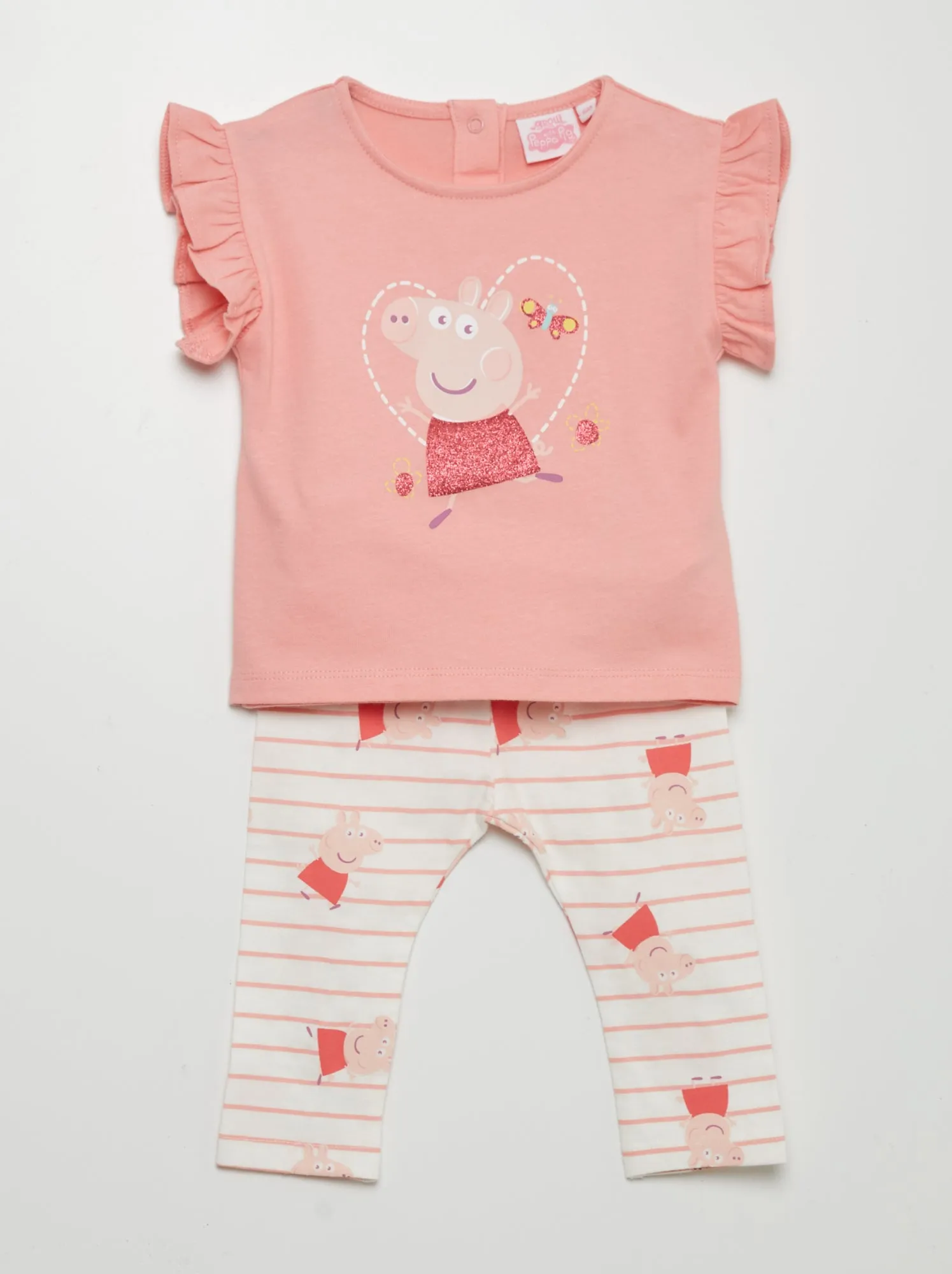 Completo t-shirt + leggings 'Peppa Pig' - ROSA