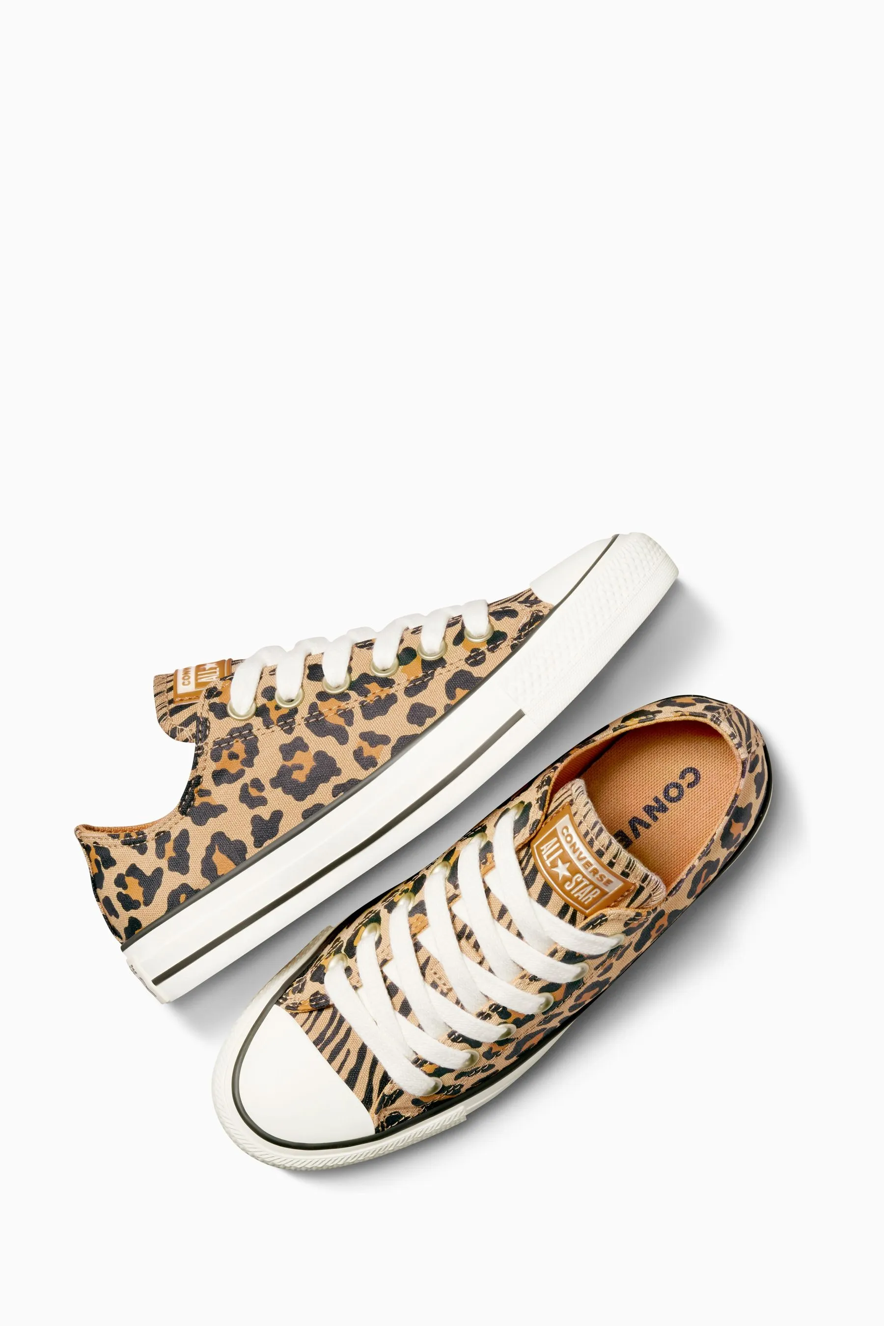 Converse Chuck Taylor All Star Ox - Scarpe da ginnastica basse maculate con Animal Stampa