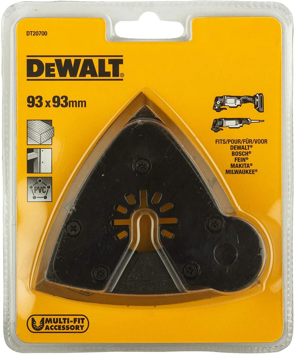 DeWALT Platorello per Levigatura 93x93 mm DT20700 