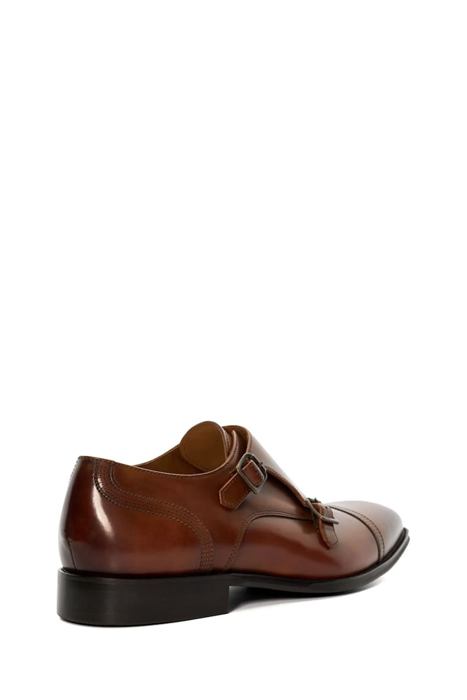 Dune London - Scarpe monk con cap toe laser    