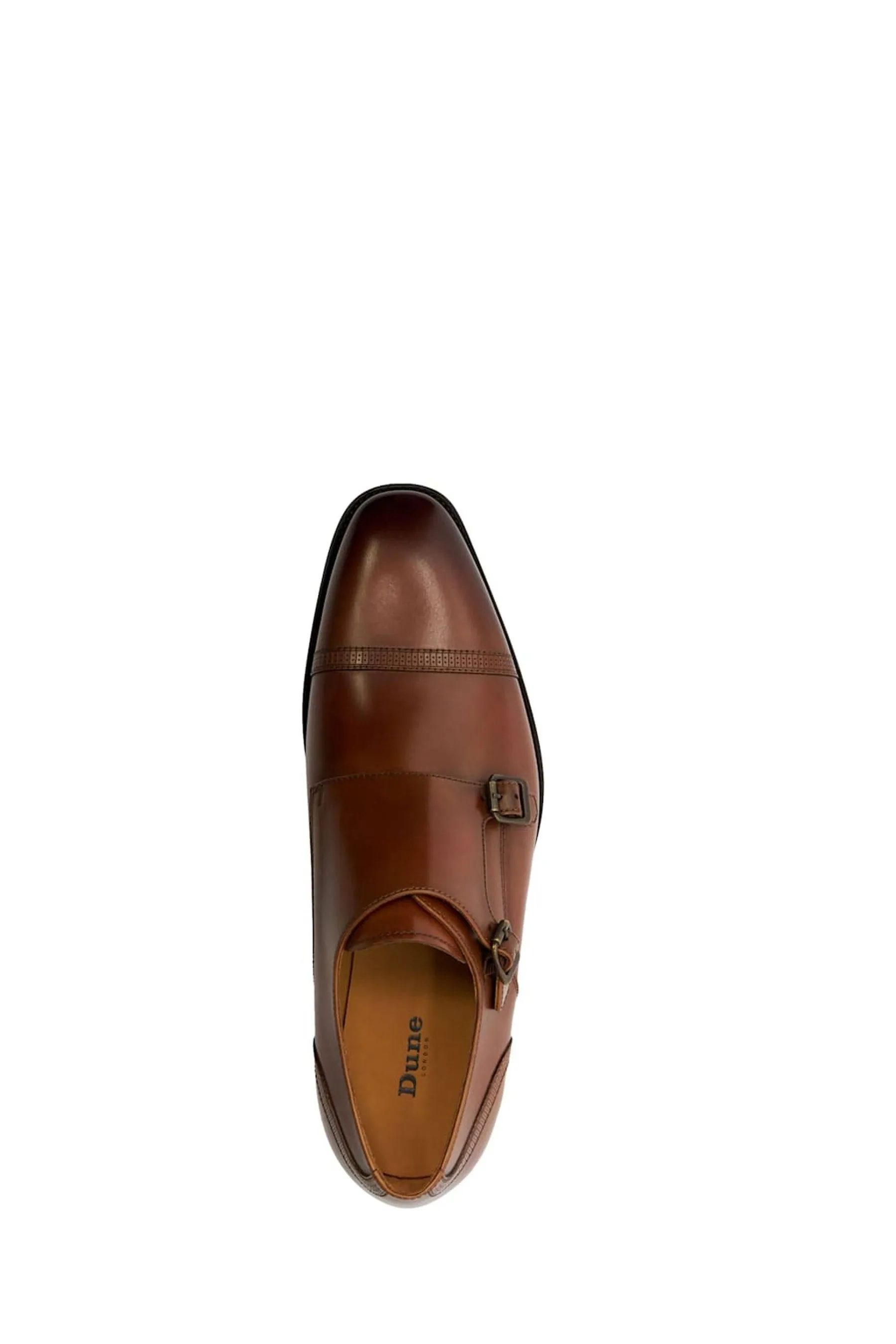 Dune London - Scarpe monk con cap toe laser    