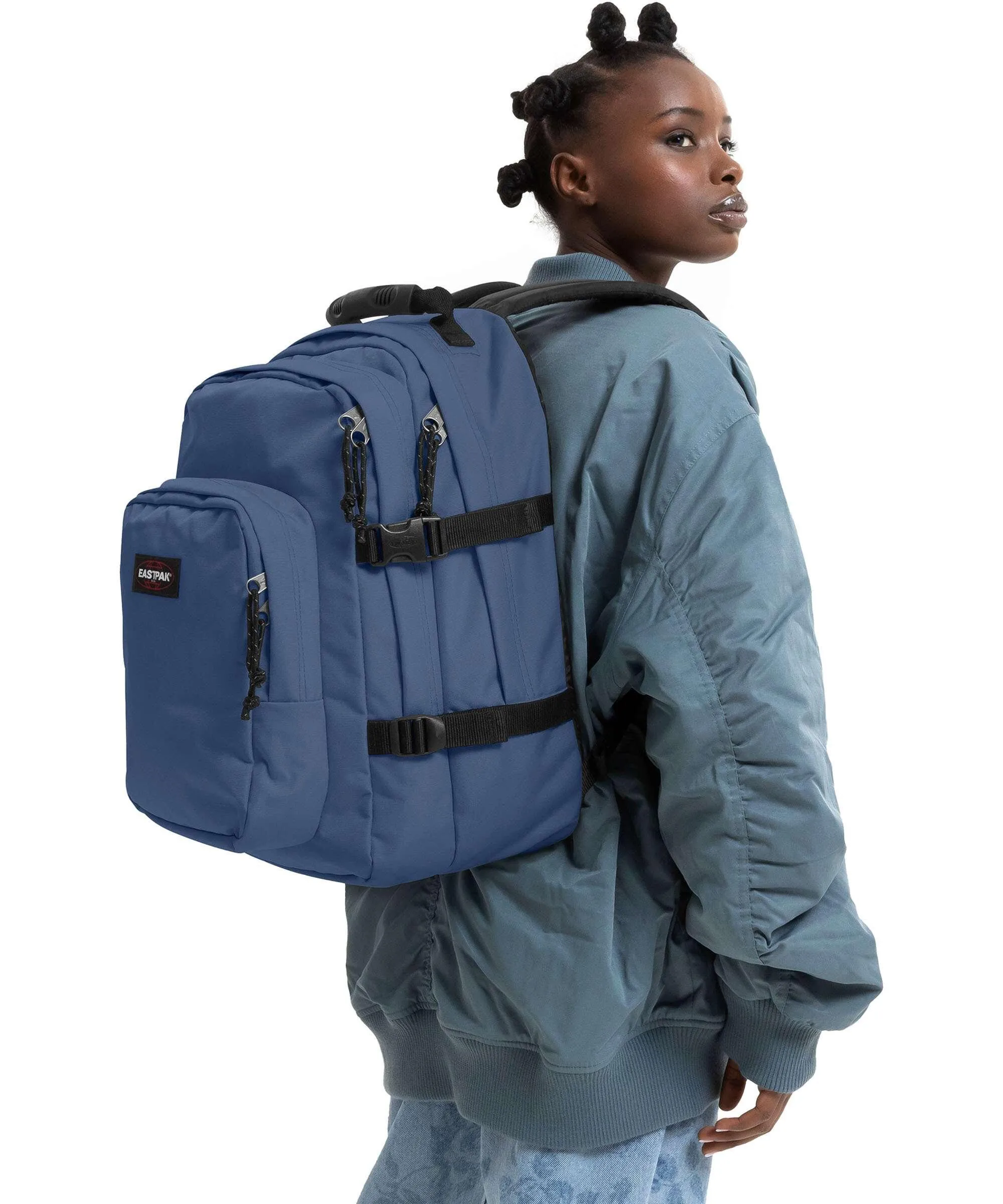  Eastpak Provider Zaino porta pc 15″ nylon blu-grigio  