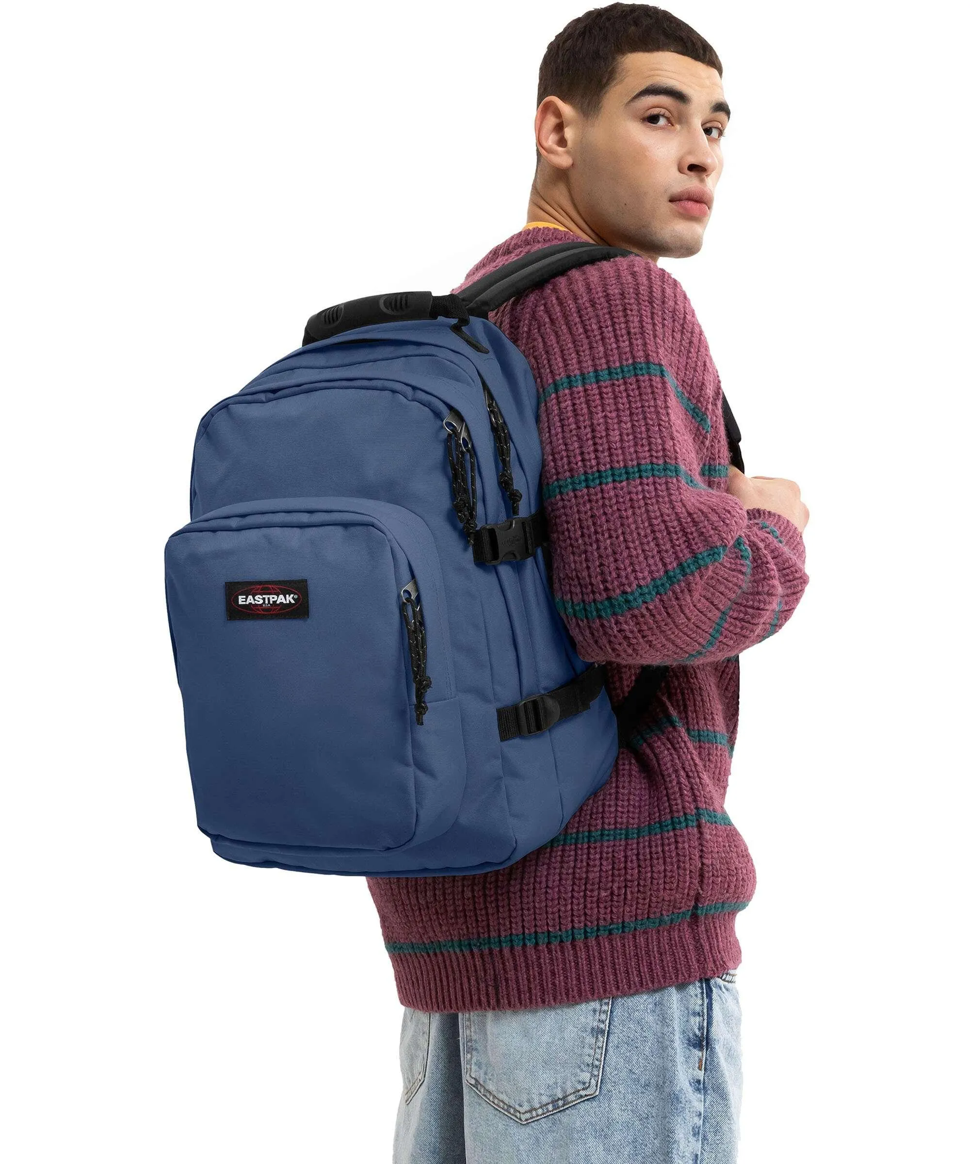  Eastpak Provider Zaino porta pc 15″ nylon blu-grigio  