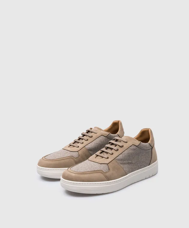 Enrico Mandelli Sneakers combinate grigie MACHT25217