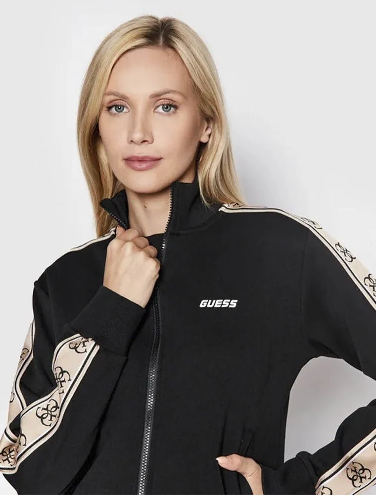 Felpa Sportiva Aperta Guess - Black
