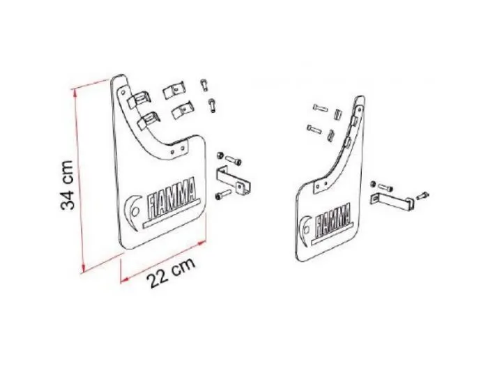 Fiamma Mud Flap Front paraspruzzi