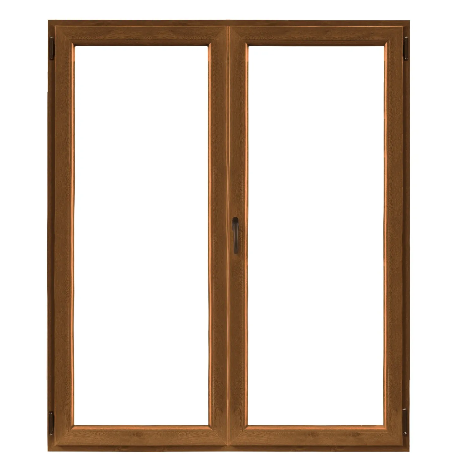 Finestra in PVC Noce 2 Ante 100 cm x 120 cm apertura a destra