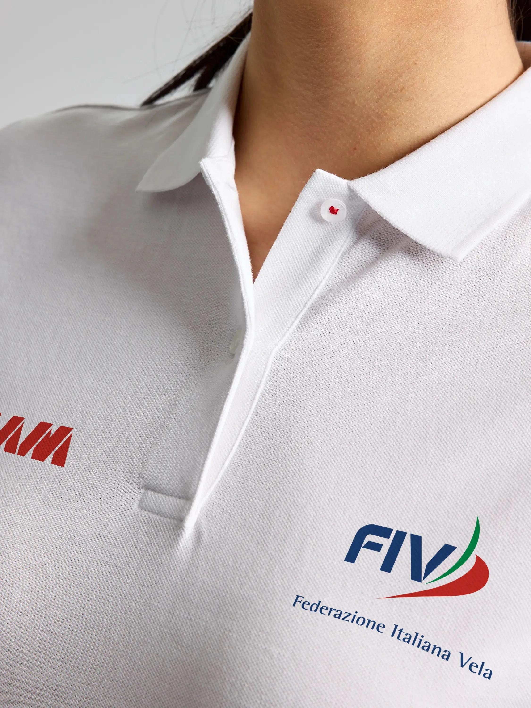   FIV DECK WOMAN POLO SHORT SLEEVE Women's Cotton Short Sleeve Polo