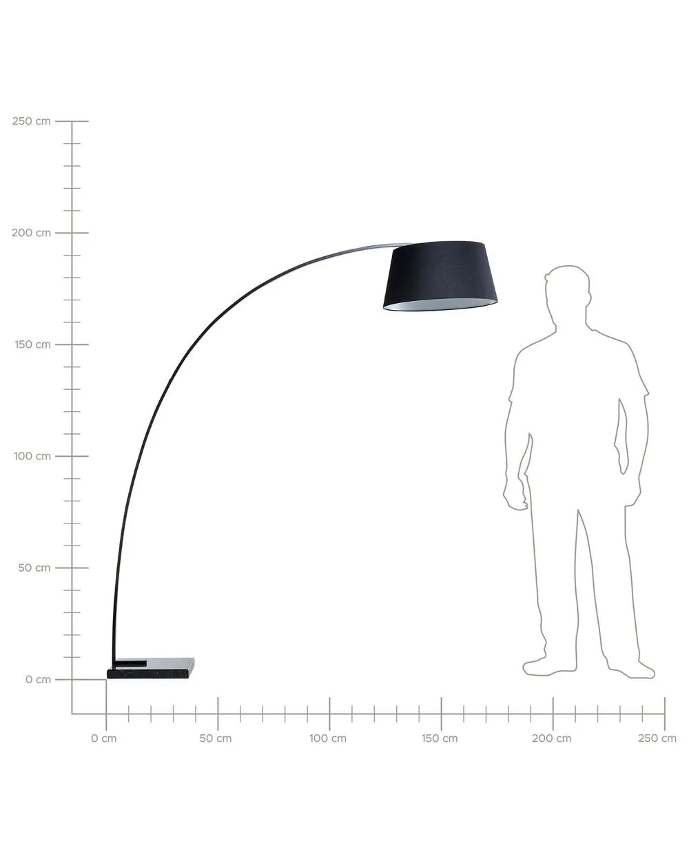 Floor Lamp BENUE Metal Black