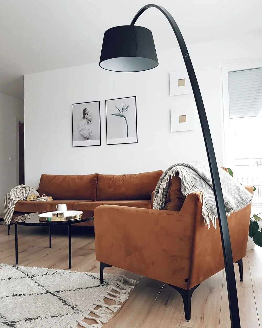 Floor Lamp BENUE Metal Black
