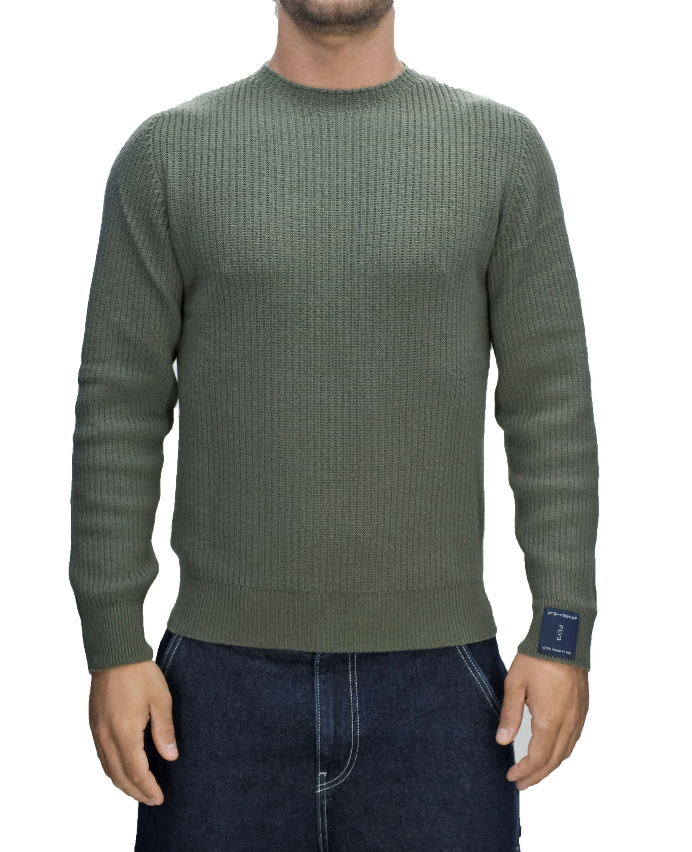 Fly 3  Girocollo Tamata Light Grigio/Verde     