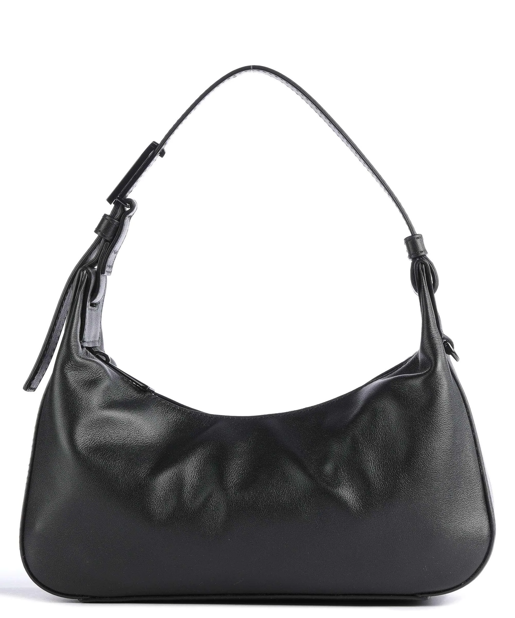  Furla Flow S Borsa a spalla pelle a grana fine nero  