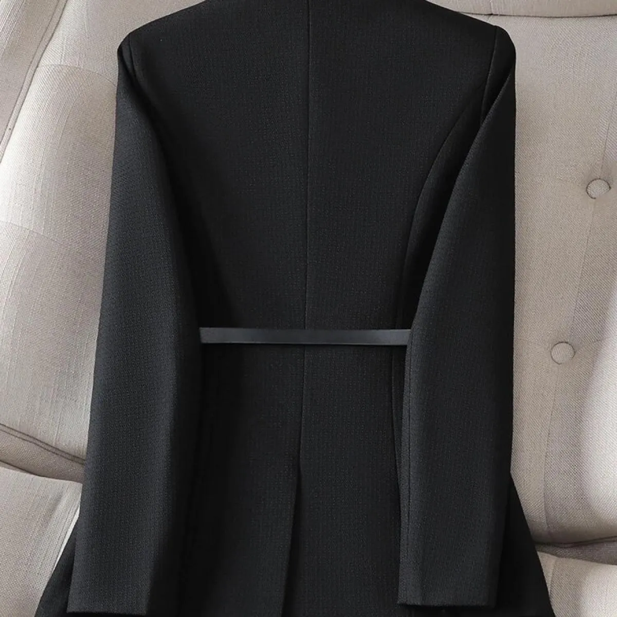 Giacca da donna autunno inverno di alta qualità da donna nera rosa viola solida giacca da lavoro da lavoro femminile