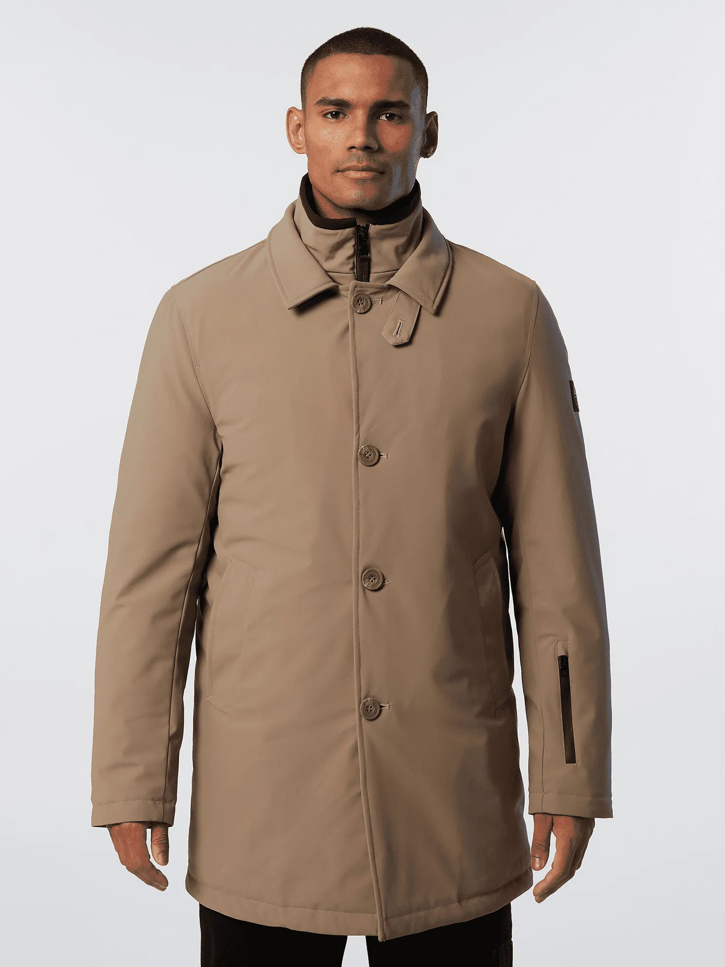 GIACCA DA UOMO NORTH SAILS TECH TRENCH BROWN ROCK 603255 0138