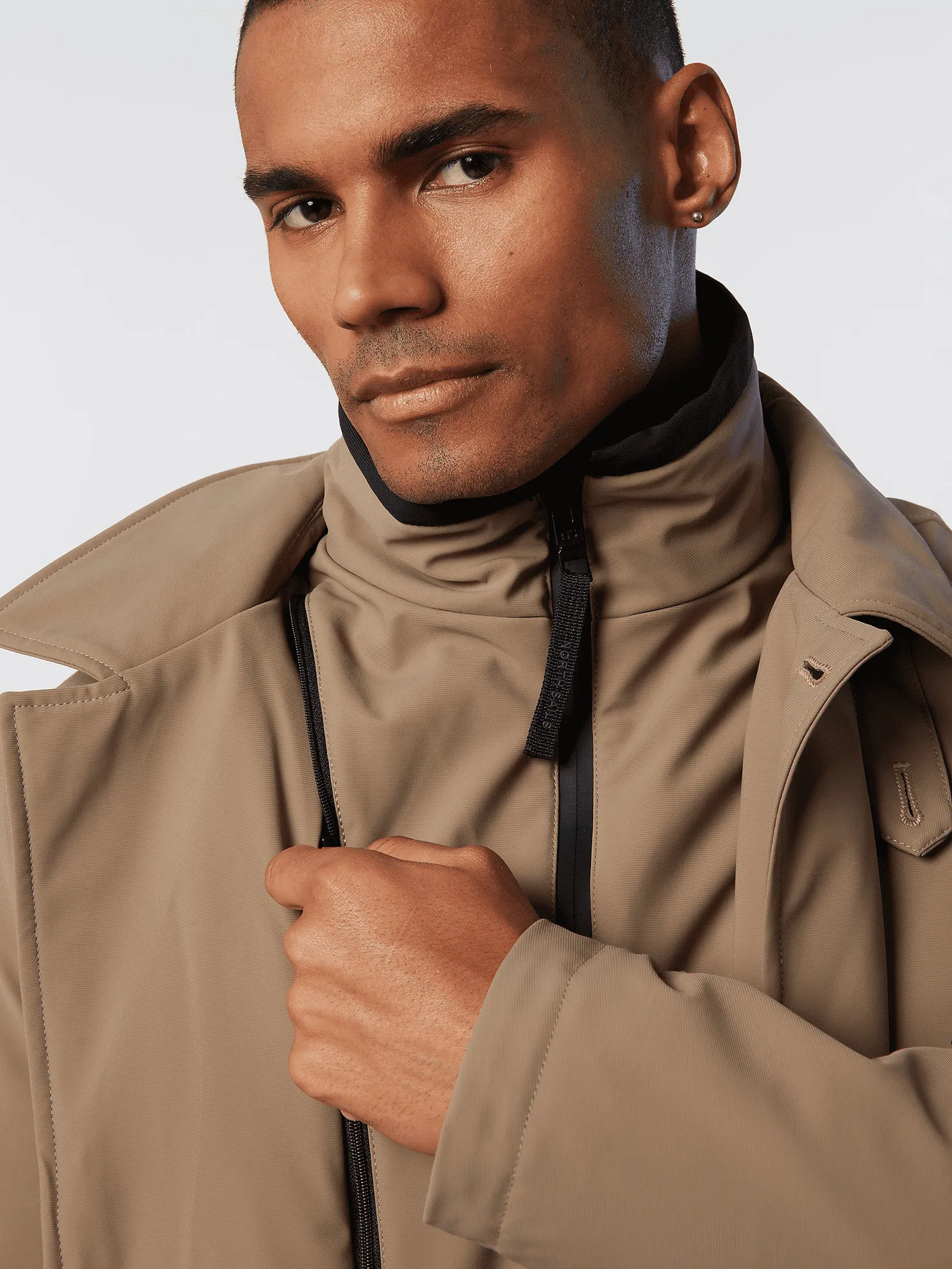 GIACCA DA UOMO NORTH SAILS TECH TRENCH BROWN ROCK 603255 0138