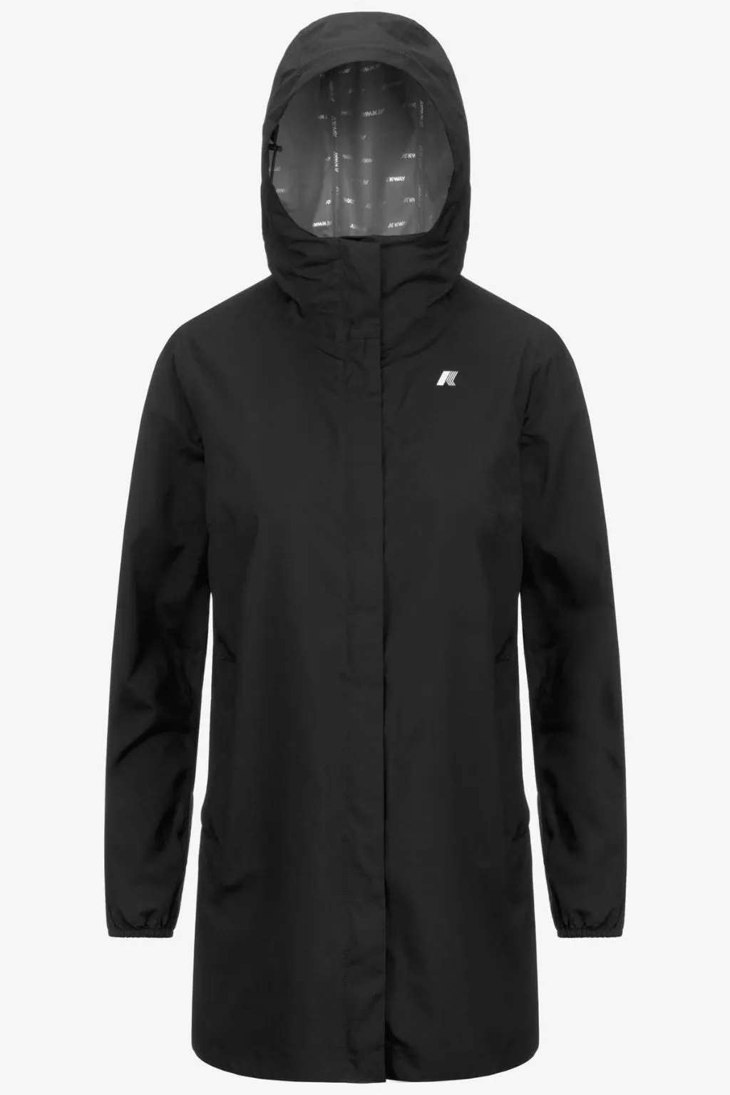 GIACCA DONNA LUNGA SOPHIE STRETC DOT NERO K-WAY
