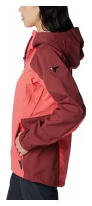 Giacca impermeabile Columbia Mazama Trail da donna Rosa