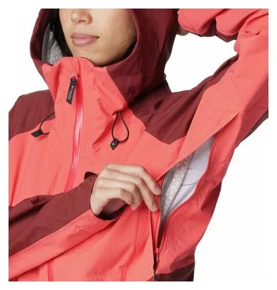 Giacca impermeabile Columbia Mazama Trail da donna Rosa
