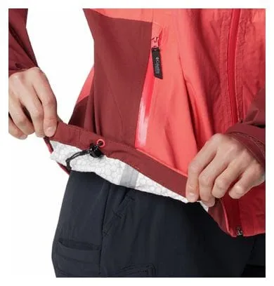 Giacca impermeabile Columbia Mazama Trail da donna Rosa