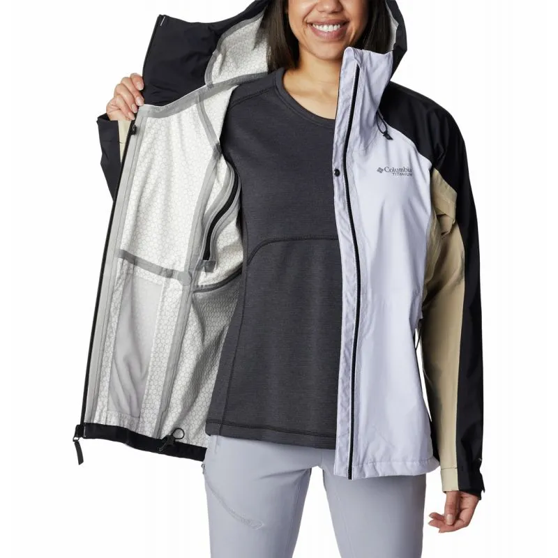 Giacca impermeabile Columbia Mazama Trail™ Shell (Purple Tint, Black) donna