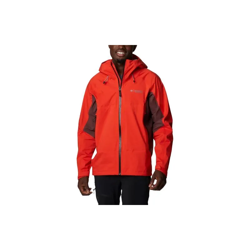 Giacca impermeabile Columbia Mazama Trail™ Shell (Spicy, Black, Light Raisin) Uomo