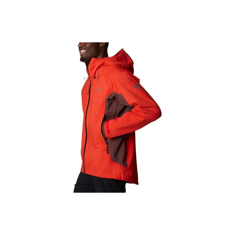 Giacca impermeabile Columbia Mazama Trail™ Shell (Spicy, Black, Light Raisin) Uomo
