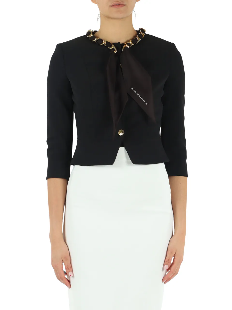 Giacca in doppio crepe stretch