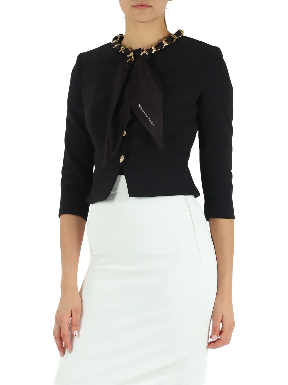 Giacca in doppio crepe stretch