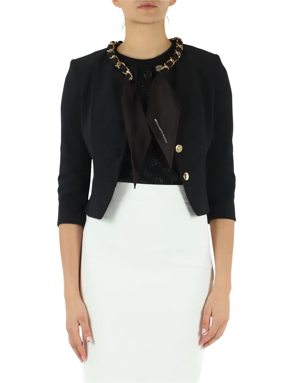 Giacca in doppio crepe stretch