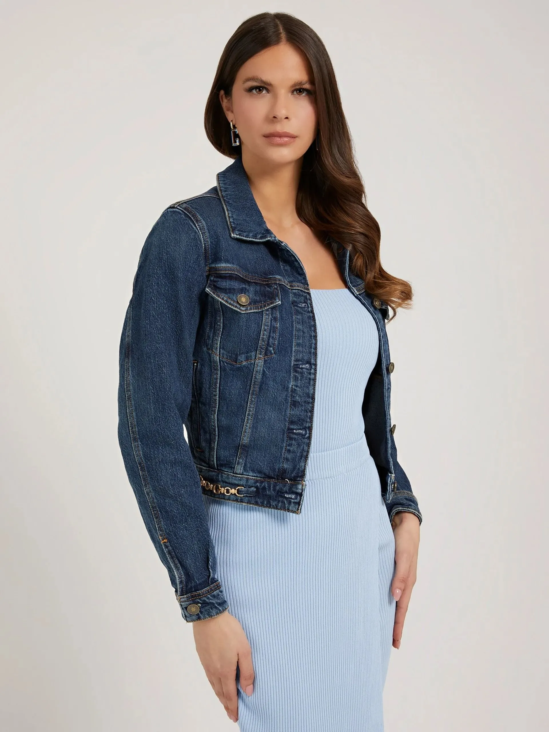 Giacca jeans vestibilità regular guess