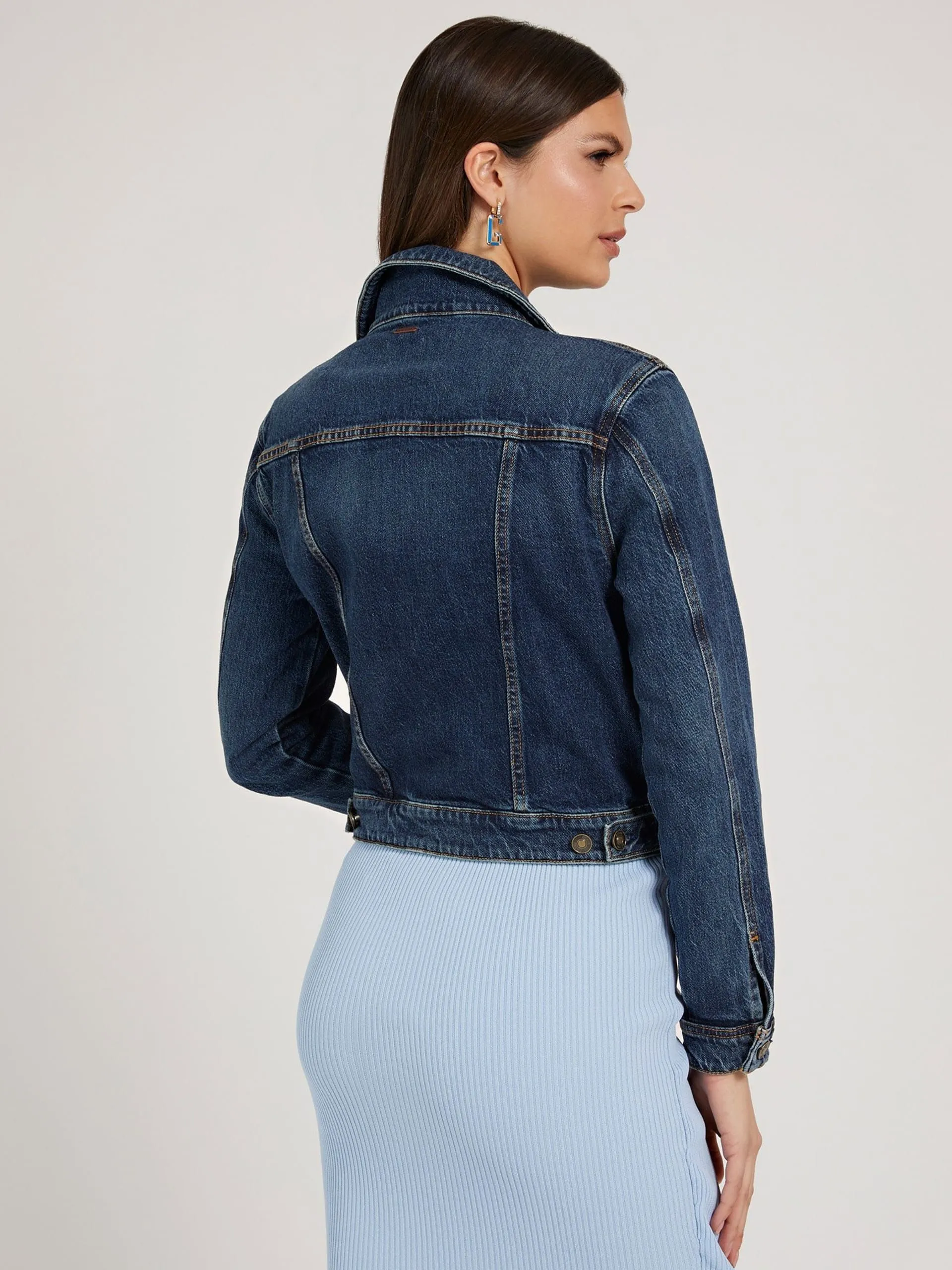 Giacca jeans vestibilità regular guess