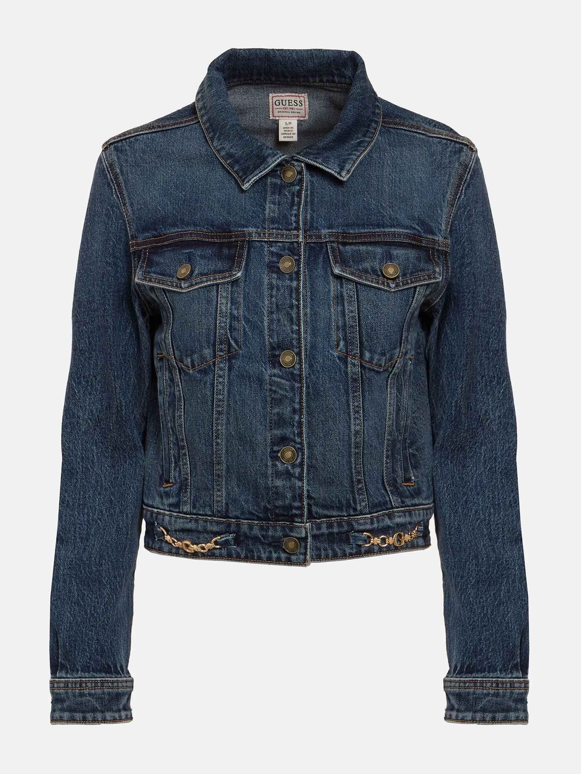 Giacca jeans vestibilità regular guess