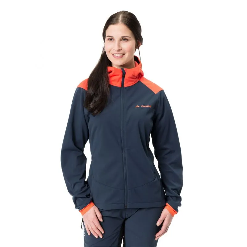Giacca Vaude Qimsa softshell (Dark sea uni) Donna