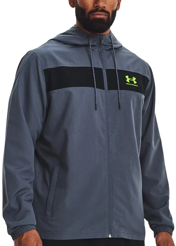 Giacche con cappuccio Under Armour UA SPORTSTYLE WINDBREAKER-GRY