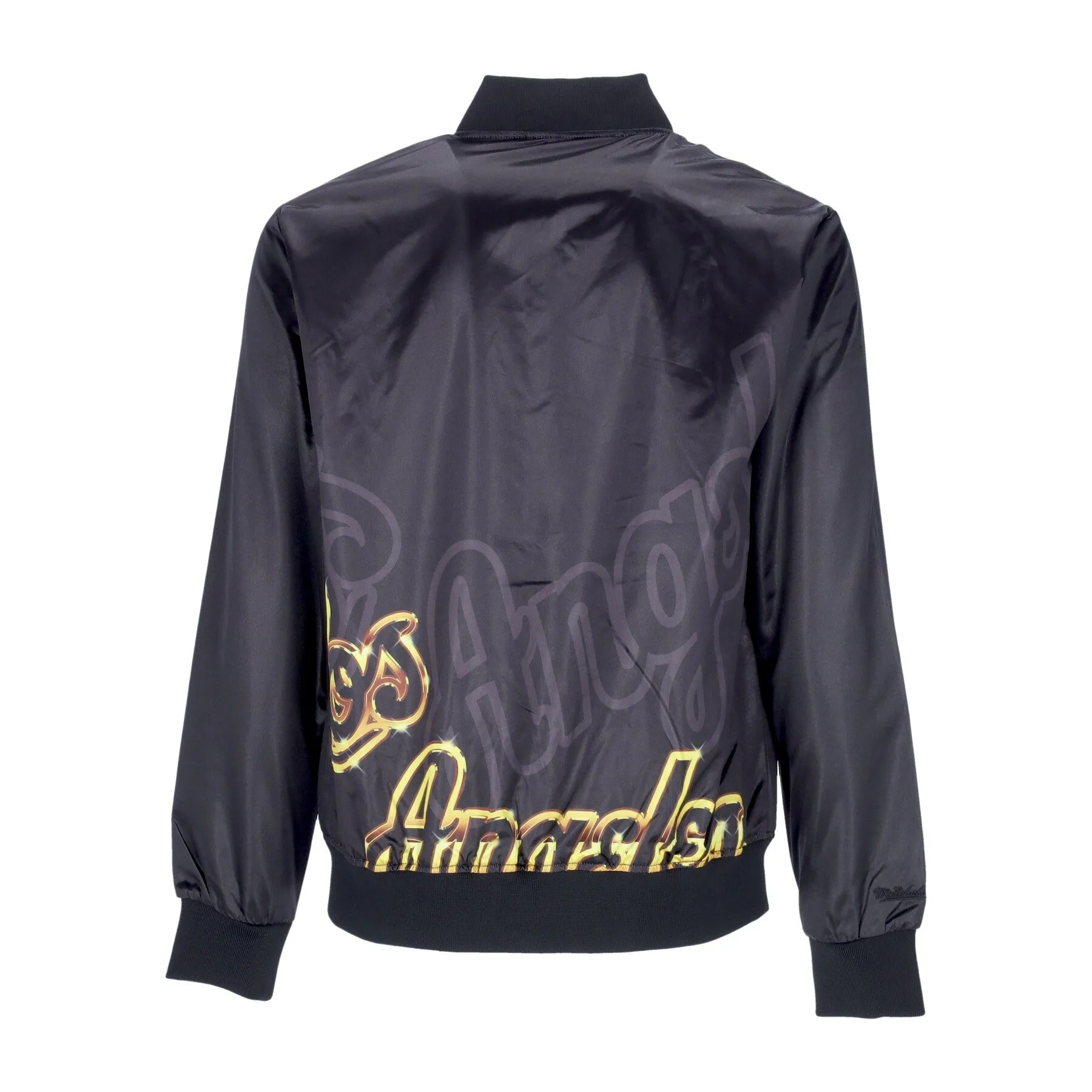 Giacchetta Uomo Nba Big Face 4.0 Satin Jacket Hardwood Classics Loslak Black/original Team Colors
