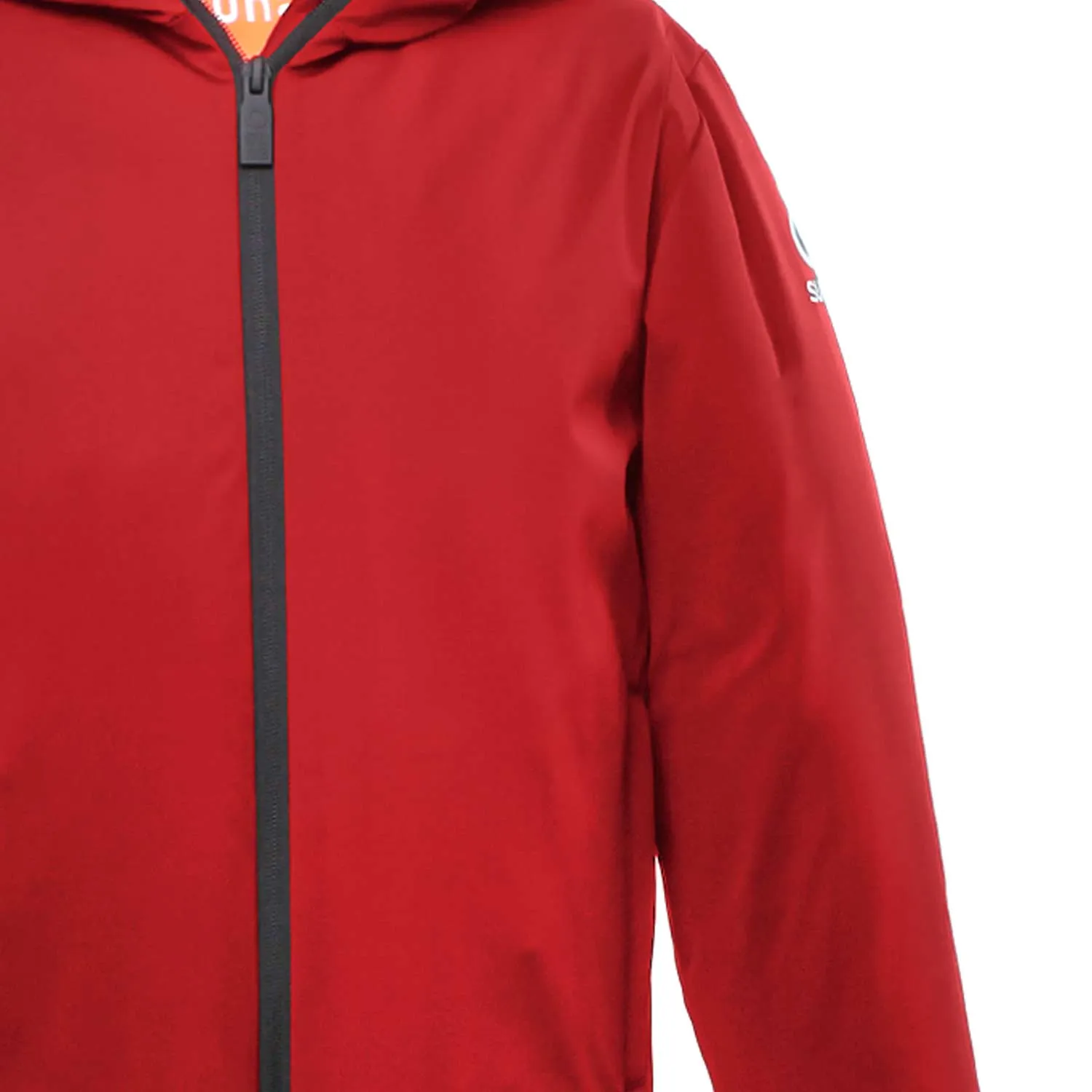 Giaccone Hoodie In Nylon Rosso Bambino E Teen