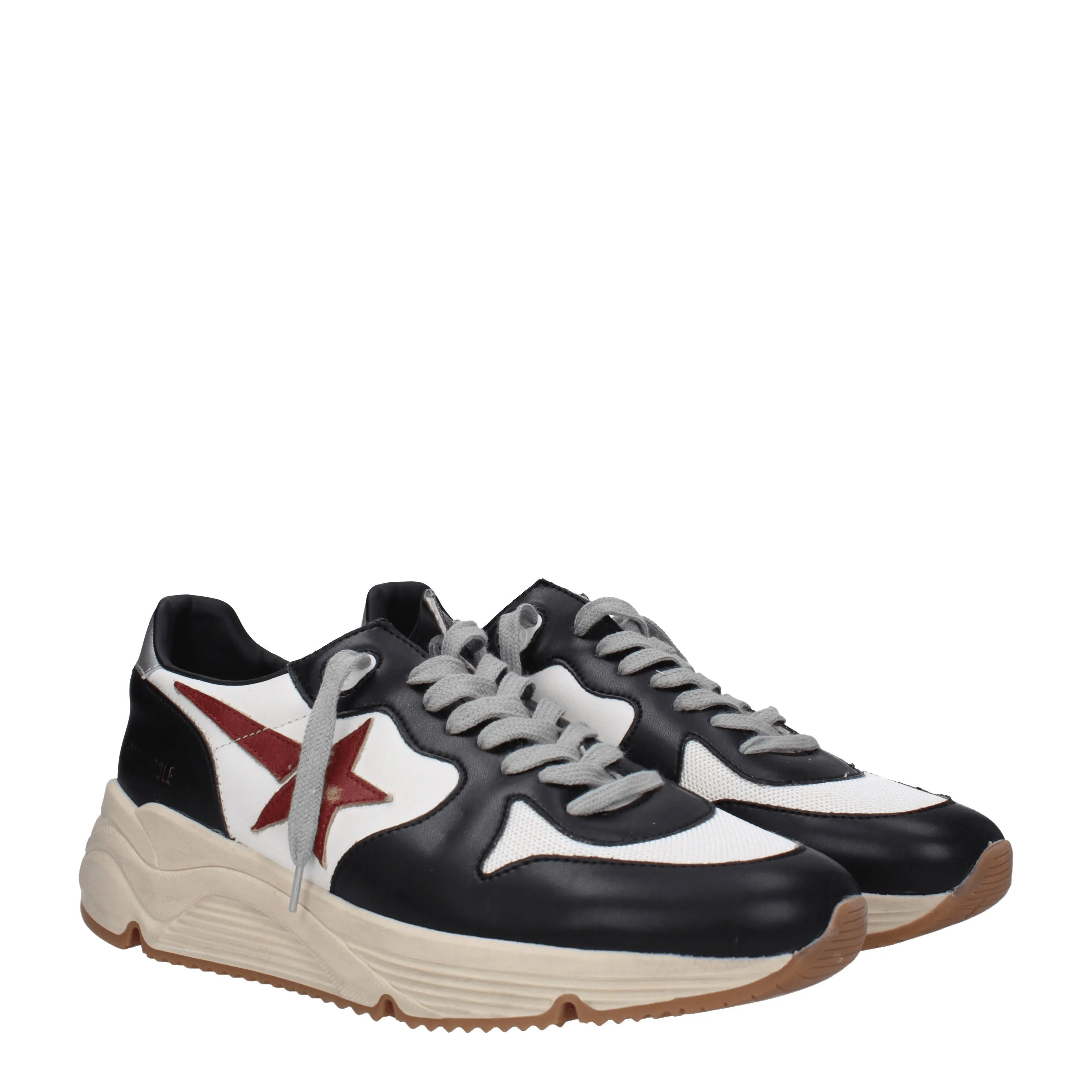Golden Goose Sneakers Running  Uomo Pelle Nero/Bianco