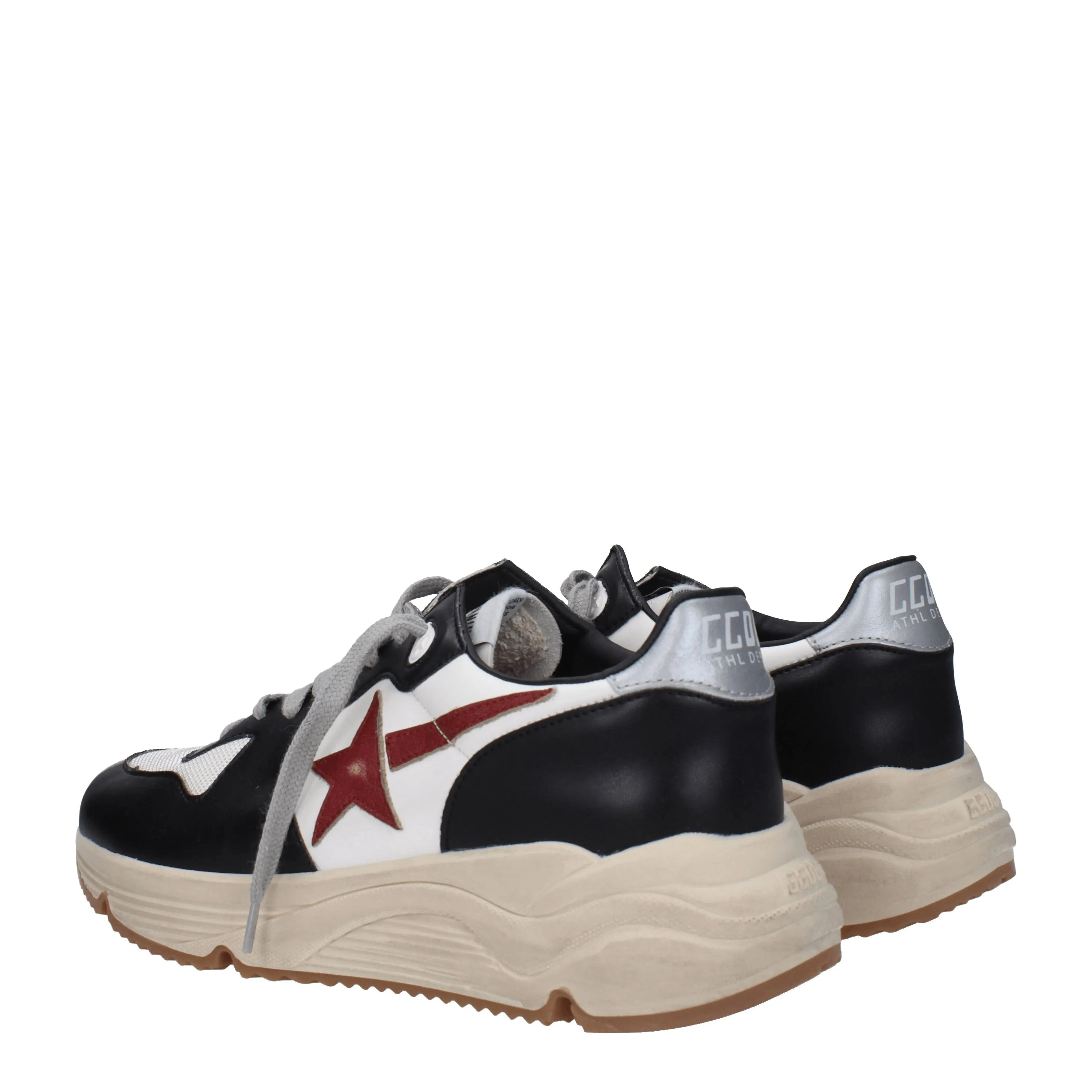 Golden Goose Sneakers Running  Uomo Pelle Nero/Bianco