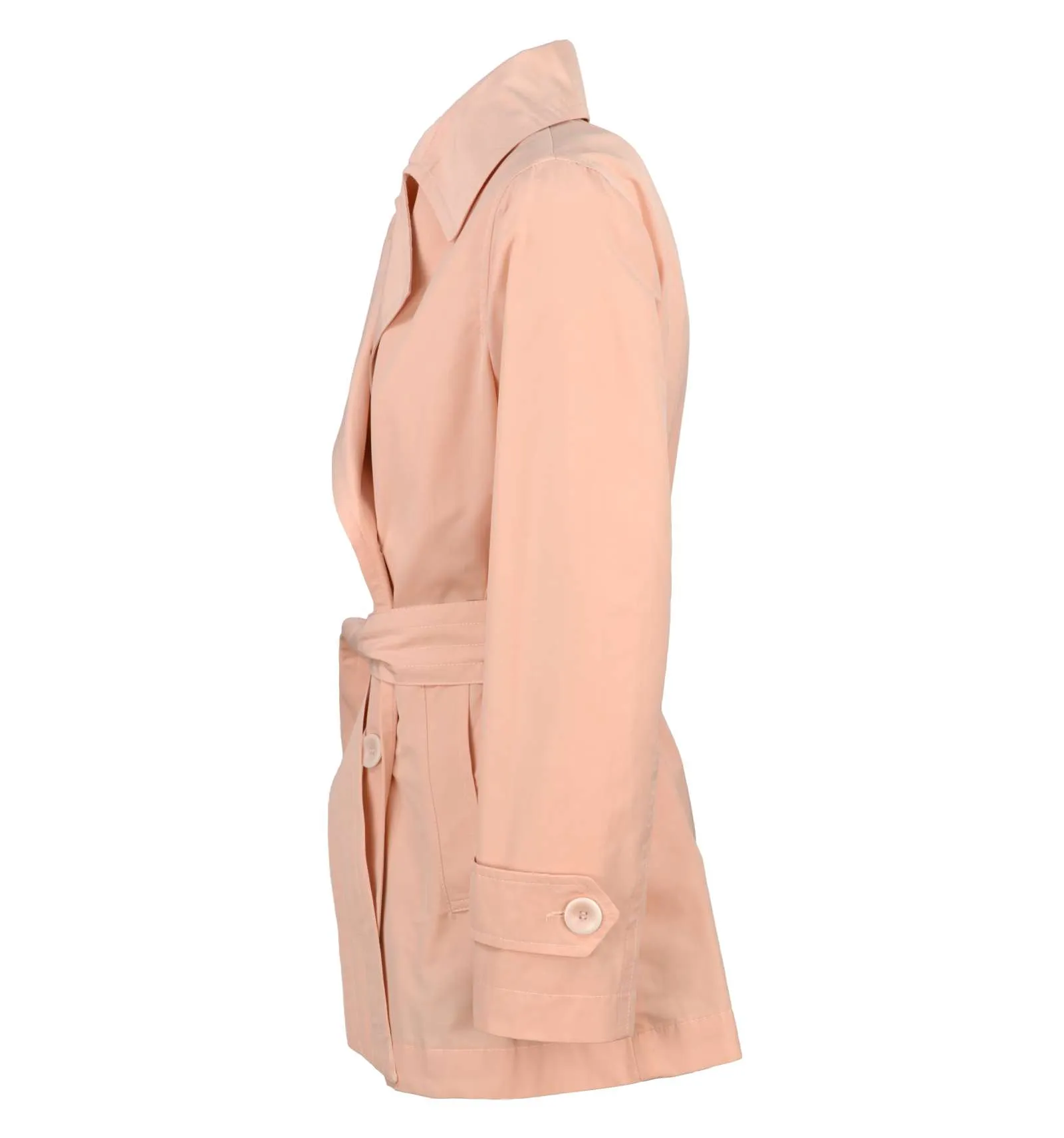 HAPPY 25 donna giacca trench corto doppiopetto rosa 0D42879460 CIPRIA
