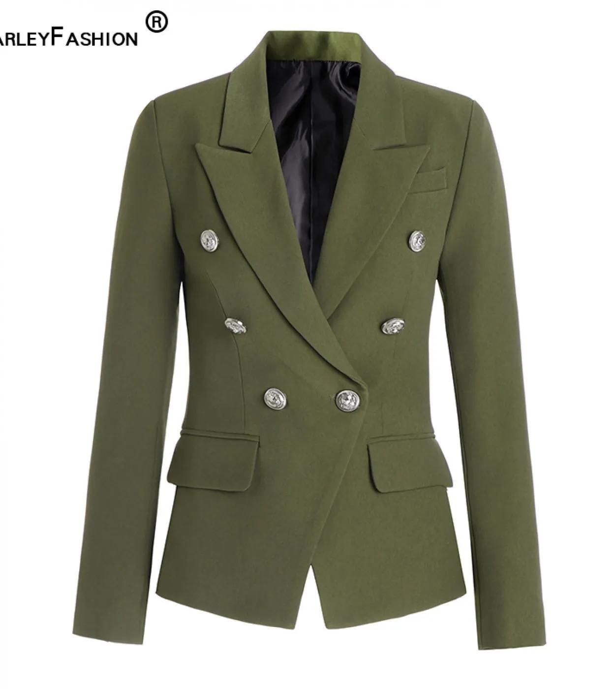 Harleyfashion Classic Design Ameircan Army Green Blazer Slim Casual Capispalla di alta qualità Giacche blazer