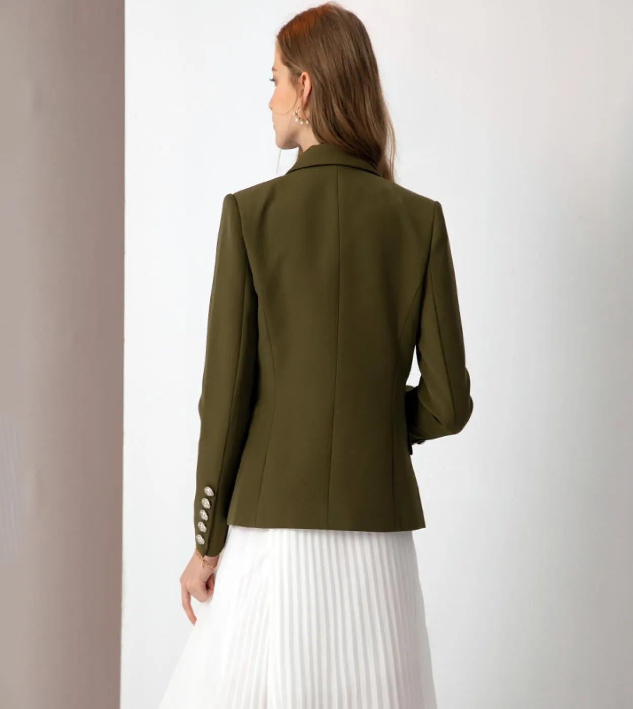 Harleyfashion Classic Design Ameircan Army Green Blazer Slim Casual Capispalla di alta qualità Giacche blazer