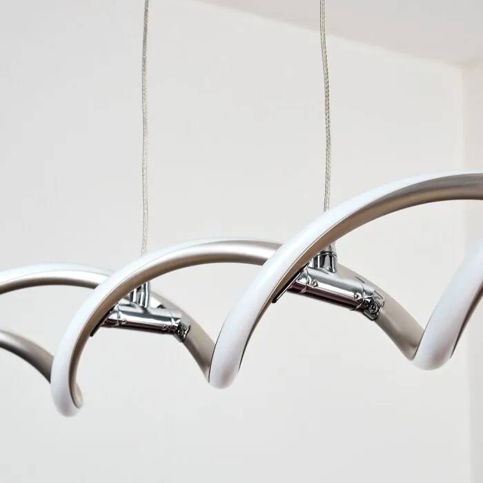 Henrichemont Lampadario a sospensione, Lampada a sospensione LED Nichel opaco, 1-Luce