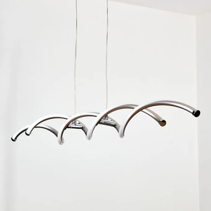 Henrichemont Lampadario a sospensione, Lampada a sospensione LED Nichel opaco, 1-Luce