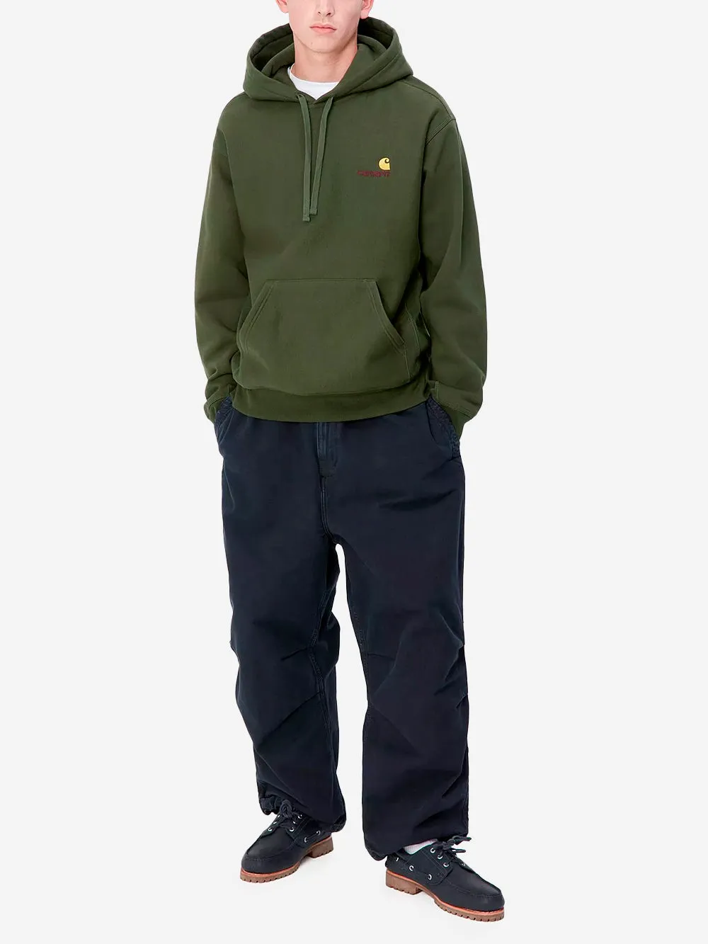 Hoodie American Script verde