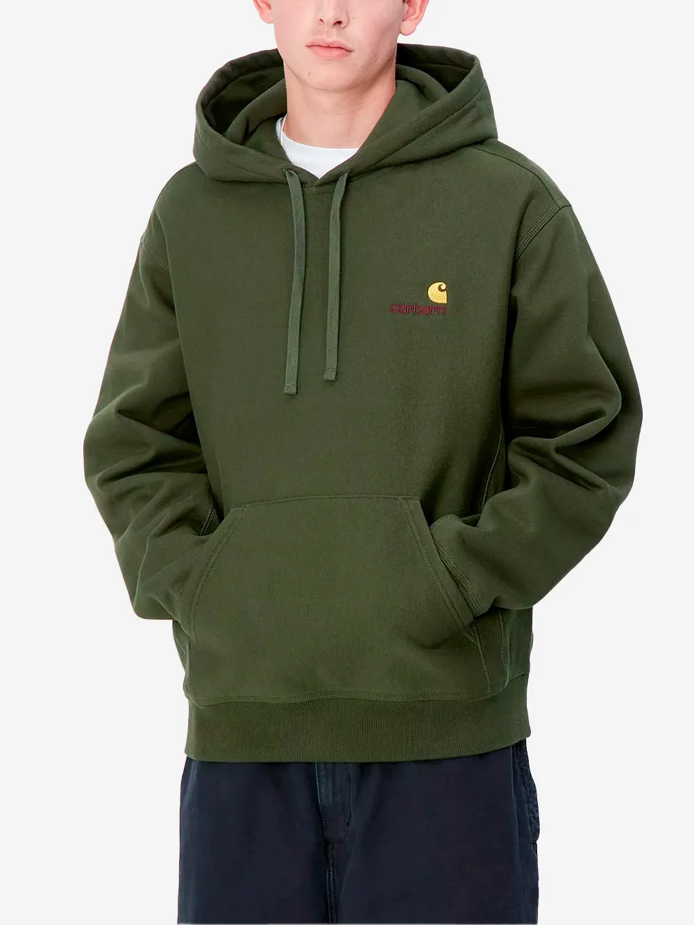 Hoodie American Script verde