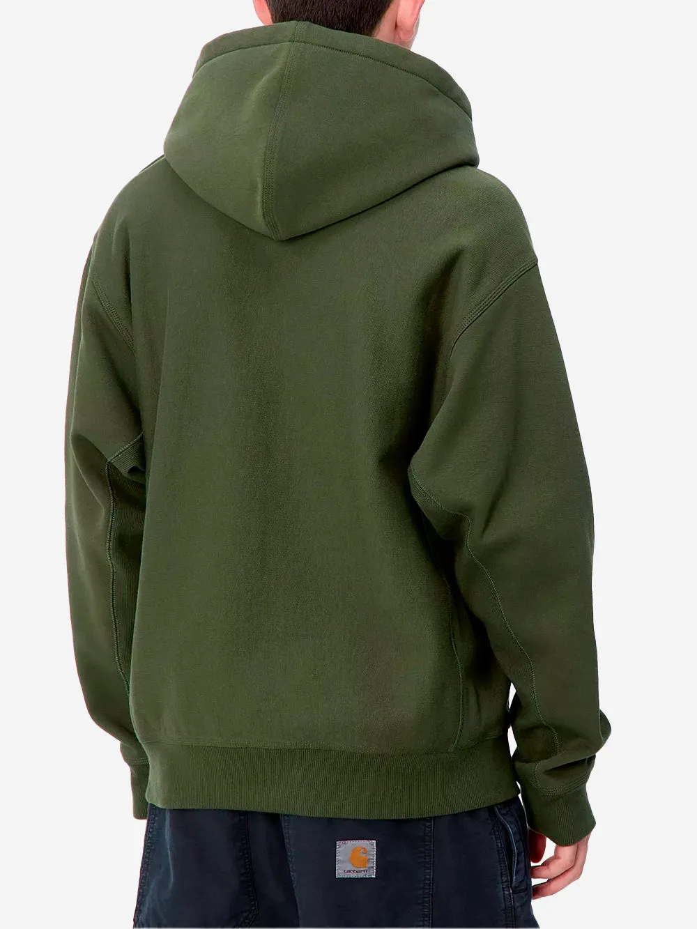 Hoodie American Script verde